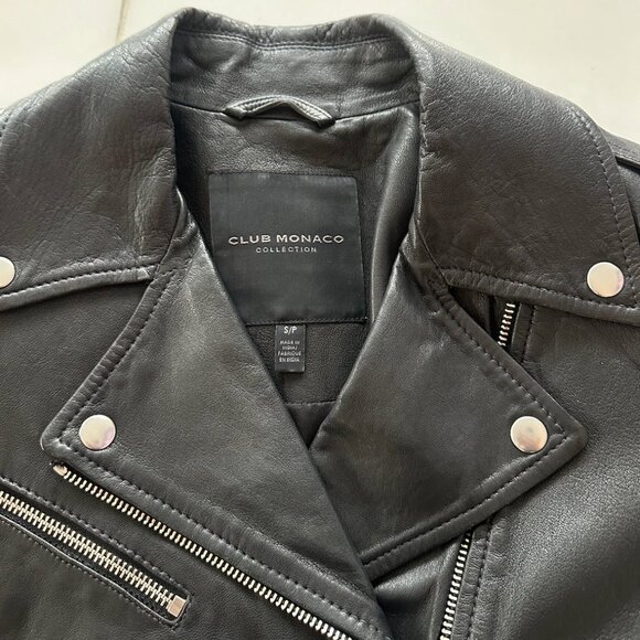 Club Monaco Leather Jacket - Picture 2 of 3
